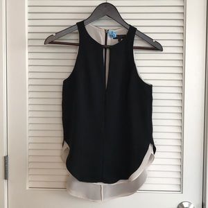 Rag and Bone Silk Keyhole Top